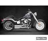 ECHAPPEMENT COMPLET KESSTECH - SOFTAIL 103CI 2017 - 2IN2 3" - SHOTGUN LOW - ESE - FINITION : INOX / EMBOUT : Straightcut NOIR - 172-5109-738 - ECE