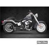 ECHAPPEMENT COMPLET KESSTECH - SOFTAIL 103CI 12/16 - 2IN2 3" - SHOTGUN LOW - ESM3 - FINITION : NOIR / EMBOUT : Stainless Long chromé - 120-5109-798 - ECE