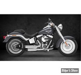 ECHAPPEMENT COMPLET KESSTECH - SOFTAIL 103CI 12/16 - 2IN2 3" - SHOTGUN LOW STAGGERED - ESM3 - FINITION : INOX / EMBOUT : Straightcut NOIR - 126-5109-738 - ECE
