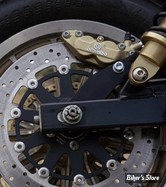 SUPPORT D'EXTENSION D'ÉTRIER ARRIÈRE 12.60" / 320MM - DYNA 08/17 - TC BROS 2008-2017 HARLEY DYNA REAR AXIAL BRAKE BRACKET - 12.6" - NOIR - 116-0105