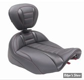 - SELLE MUSTANG - FREEDOM TOURING SEAT - TOURING 2023UP - Deluxe Touring Solo Seat INSERTS CARBONE - NOIR / COUTURES : CHERRY - 89401DC