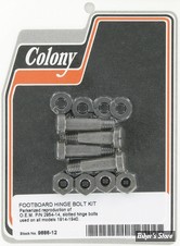 - ECLATE Y - PIECE N° 16 / 17 - KIT VISSERIE POUR PLATEFORMES CONDUCTEUR 1914/1940 - OEM 50635-14 / 2954-14 - COLONY - NOIR PARKERIZED - 9886-12