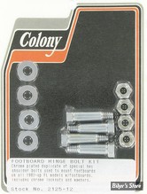 - ECLATE Y - PIECE N° 18 / 19 - KIT VISSERIE POUR PLATEFORMES CONDUCTEUR - OEM 50635-82 / 7716 - COLONY - CHROME - 2125-12