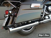 SILENCIEUX MCJ REGLABLE - TOURING 95/16 - EC - 2 in 2 100/73 EDITION MUFFLERS - EMBOUTS : STRIPES - FINITION : CHROME
