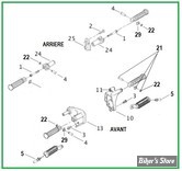  ECLATE J - PIECE N° 00 - ECLATE DES PIECES DE SUPPORTS DE REPOSES PIEDS - SOFTAIL 2000/2017