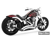 - ECHAPPEMENT FREEDOM PERFORMANCE - SHARP CURVE RADIUS II - 2 EN 2 - SOFTAIL 86/17 - CHROME - EMBOUT : NOIR