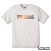 TEE-SHIRT - CARHARTT - LOGO GRAPHIQUE - BLANC - TAILLE S