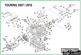 ECLATE A - PIECE N° 00 - ECLATE DES PIECES DE CARTER DE BOITE DE VITESSES - TOURING 2007 / 2016