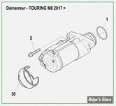  ECLATE AM8 - PIECES DE DEMARREUR - TOURING MILWAUKEE-EIGHT® 17UP