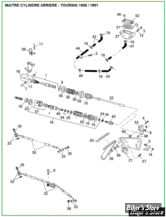 ECLATE J - PIECE N° 00 - ECLATE DES PIECES DE M/CYL ET PIECES - TOURING FLH 86/91