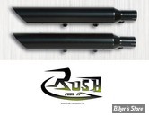 Silencieux RUSH - Sportster 09/13 - Slash Down - Noir - 2.25