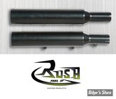 Silencieux RUSH - Sportster 09/13 - Straight Cut - Noir - 1.75 -