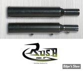 Silencieux RUSH - Sportster 09/13 - Straight Cut - Noir - 2.25 -