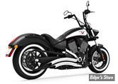 - ECHAPPEMENT FREEDOM PREFORMANCE - VICTORY VEGAS / KINGPIN / HIGHBALL / GUNNER - SHARP CURVE RADIUS - CHROME