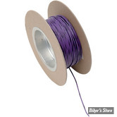 FIL ELECTRIQUE 0.80MM / 18-GAUGE - NAMZ - COULEUR : VIOLET / NOIR - 100 FOOT - LES 30 METRES