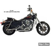 ECHAPPEMENT - PAUGHCO - FXR 84/94 - STAGGERED DUALS - DRAG PIPES SLASH CUT - 40" - PAUGHCO - CHROME - 731-40