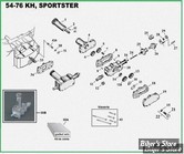  ECLATE K - PIECE N° 00 - ECLATE PIECES DE POMPE A HUILE - SPORTSTER 52/76