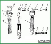 ECLATE M - PIECE N° 00 - PIECES ET FIXATIONS D'AMORTISSEURS - SPORTSTER 75/78