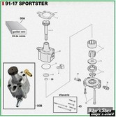  ECLATE K - PIECE N° 00 - ECLATE PIECES DE POMPE A HUILE - SPORTSTER 91/17