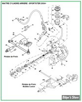 ECLATE J - PIECE N° 00 - ECLATE DES PIECES DE M/CYL ET PIECES - SPORTSTER 2004 >