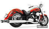 ECHAPPEMENT FREEDOM PERFORMANCE - YAMAHA WILDSTAR / ROAD STAR 1600 99/15 - CHROME / EMBOUT : NOIR