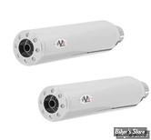   SILENCIEUX - V-PERFORMANCE - INDIAN SCOUT 2015/2020 - DOUBLE SLIP-ON - EMBOUTS CHUBBY CHROME - AIND0080016 -