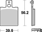 - PLAQUETTES DE FREIN SBS - SINTER / CERAMIC - ETRIER HARISSON ET BERINGER - 519H - LA PAIRE