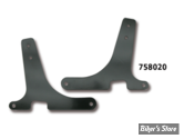 -  PLAQUES DE SISSY BAR FIXES - SPORTSTER 94/03 & 04up - ZODIAC - ECO LINE - NOIR
