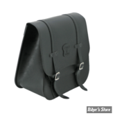 SACOCHE - LATERALE TEXAS LEATHER - CUIR NOIR / BOUCLE MATTES