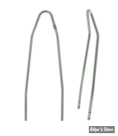 X - MONTANT DE SISSY BAR - ZODIAC - 24 A 28 CM - CHROME