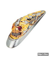 Veilleuse de garde boue AV - SKULL - ZODIAC - CHROME / OR