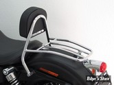 Porte bagages Fehling - DYNA 06UP -  chrome avec dossier pilote