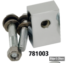 - BLOC DE FIXATION PHARE FLST - OEM 67768-86 - CHROME 