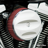 - FILTRE A AIR - ARLEN NESS - BIG SUCKER AIR FILTER KIT AVEC COUVERCLE - STAGE 1 - TOURING 02/07 / SOFTAIL 01/15 / DYNA 04/17 / TWINCAM CARBU CV 99/06 - FILTRE STANDARD - SCALLOPED  CHROME - 18-809
