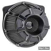 FILTRE A AIR - A.NESS - MILWAUKEE EIGHT 2023UP - INVERTED SERIES AIR CLEANER - BEVELED - FINITION : ANODISE NOIR - 600-225