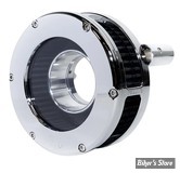 FILTRE A AIR FEULING - BIGTWIN 84/99 - SLIM BA AIR CLEANER KIT - CLEAR OUTER COVER - FILTRE NOIR / CHROME - 5568-S