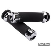- POIGNEES - KHROME WERKS - TIRAGE ELECTRONIQUE - CUSTOM  HAND GRIPS - KLASSIC - CHROME - 500185