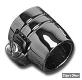 COLLIER POUR DURITE DE : 3/8" - GROOVED / RAINURE - CHROME - LES 6 PIECES