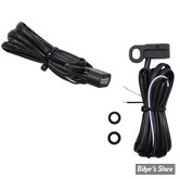 2 - CLIGNOS DRAG SPECIALTIES - LED Handlebar Marker Lights - SOFTAIL 00/14 / DYNA 99/17 / SPORTSTER 96/03 - CORPS : NOIR / CABOCHON : TRANSPARENT - L22-0230DMBE