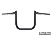 GUIDON 38MM SUR RISERS 38MM - HAUTEUR : 30.40 CM / 12" - LA CHOPPERS - 99UP - GRANDE PRIME APE - HAUTEUR : 30.50 CM / 12" - NOIR - LA-7354-12B