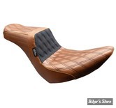 - SELLE DUO - SOFTAIL FXLR / FXLRS / FLSB - LE PERA - TAILWHIP SEAT - DOUBLE DIAMOND - MARRON / COUTURES  : NOIR - LYR-580TDV01