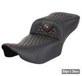 - SELLE SADDLEMEN - ROADSOFA HC ALLONGEE - EXTENDED REACH SEAT - TOURING 2023UP - NOIR / COUTURES ORANGES - 823-07-19003