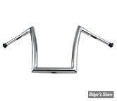 38MM INTÉGRAL - 1 1/2" - GUIDON TODDS CYCLE - 99UP - Strip Bar - HAUTEUR : 35.50 CM / 14" - CHROME