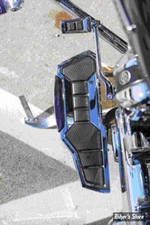 - ECLATE Y - PIECE N° 01 -  KIT PLATEFORMES KURYAKYN - ENYGMA  Driver Floorboards ALUMINIUM A380 - POUR CONDUCTEUR - CHROME - KUR10019-1 / 10019-1