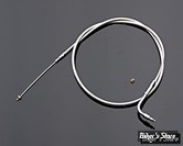 CABLE DE RETOUR POUR BIGTWIN & SPORTSTER 96UP - LONGUEUR : 71.10 CM - OEM 00000-00 - BARNETT - 32" - 4 - INOX