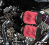 FILTRE A AIR - S&S - TOURING 08/16 / SOFTAIL 16/17 / DYNA FXDLS 16/17 - TUNED INDUCTION AIR CLEANER KIT - NOIR BRILLANT - 170-0637A