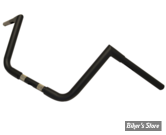 GUIDON LA CHOPPERS - PEAKS HANDLEBAR - 1 1/4 - HAUTEUR : 10 / 25.50cm - NOIR MAT - LA-7360-10M