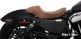 - SELLE DRAG SPECIALTIES - 3/4 SOLO SEAT - SPORTSTER 04/22 - MARRON - CUIR LISSSE / COUTURES : MARRON - 0804-0747