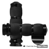 - POIGNEES AVON - AIR CUSHION GRIPS - TIRAGE ELECTRONIQUE - NOIR - AVEC THROTTLE BOSS - AIR-90-AN-FL-BO