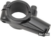 ø 22,00mm - COLLIER DE FIXATION UNIVERSEL - EMGO - FILETAGE VERTICAL : M10 A DROITE - NOIR - 20-28120